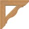 Ekena Millwork Funston Slat Rough Sawn Bracket w/ Offset Brace, Western Red Cedar, 6"W x 22"D x 22"H BKT0604X22X22FST06RWR - alternate 4